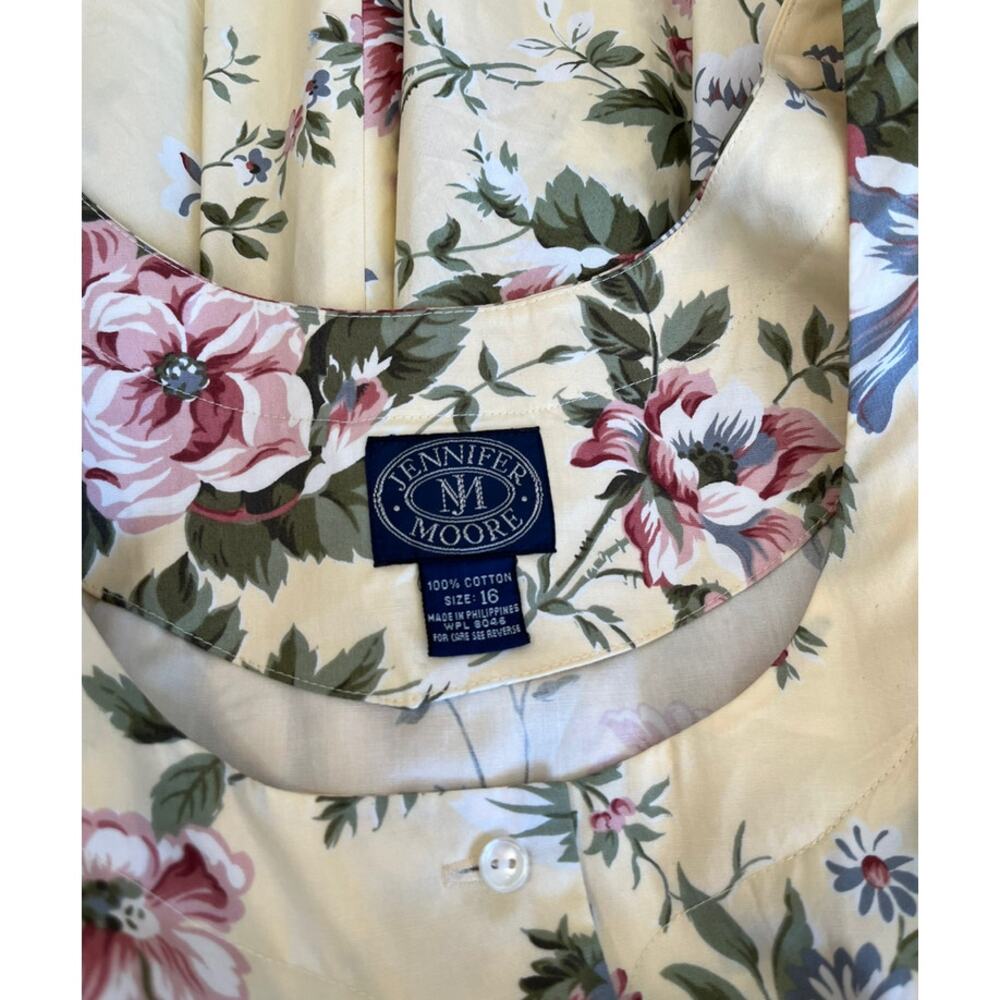 80s vintage Jennifer Moore floral swing dress - Picture 6 of 7